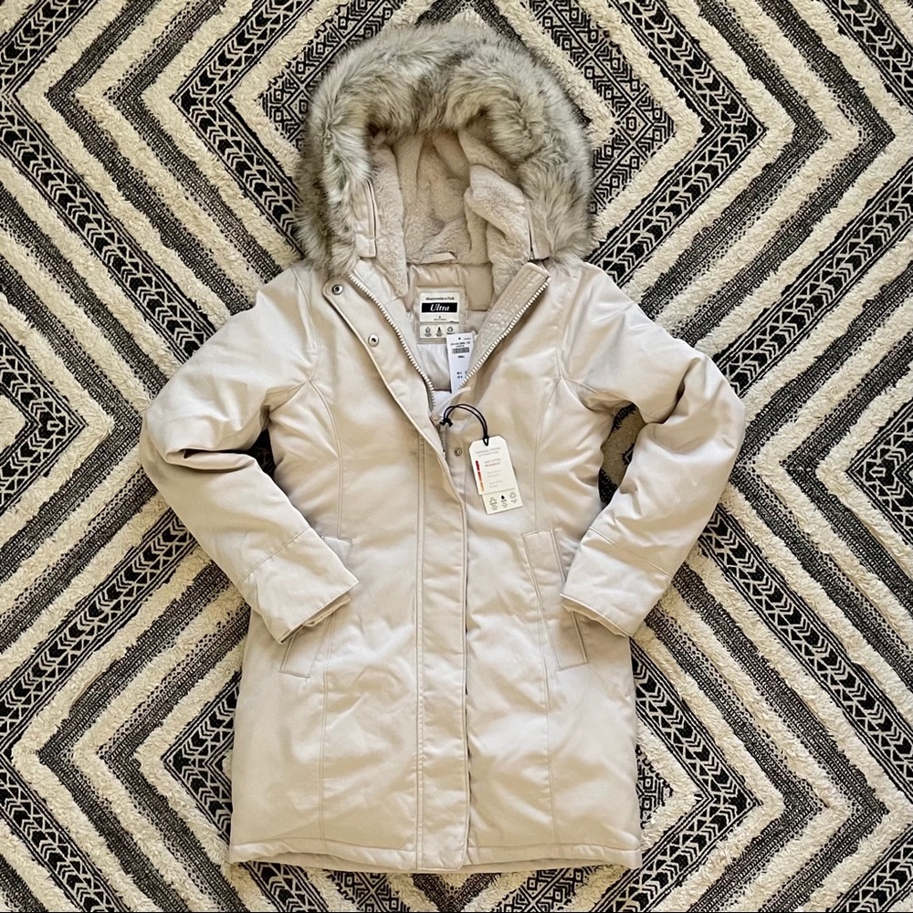 Fur Hooded Ultra Tech Parka Coat